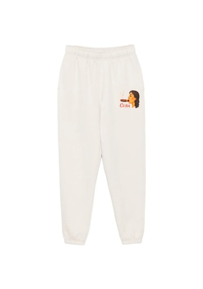 Melt graphic-print track pants - Neutrals