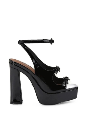 Kurt Geiger London 3-buckle platform heels - Black