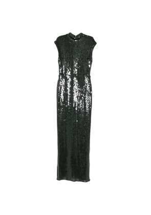 ROTATE BIRGER CHRISTENSEN sequin-embellished mock-neck maxi dress - Green