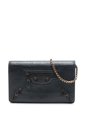 Balenciaga Pre-Owned 2016 Lambskin Motocross Giant 12 Wallet on Chain crossbody bag - Grey