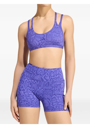 adidas Optime snake-print sports bra - Purple