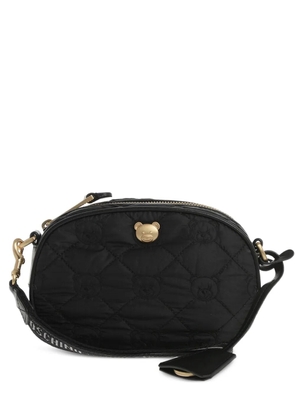 Moschino Teddy-detail quilted cross body bag - Black