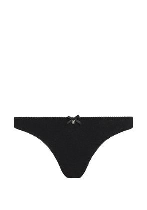 Karl Lagerfeld Ikon glitter thong - Black