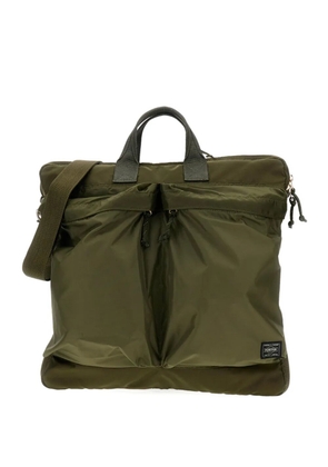 Porter-Yoshida & Co. logo-patch tote bag - Green