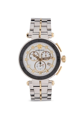 Versace chronograph tachymeter 45mm watch - White