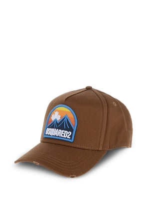 DSQUARED2 Canadian patch baseball cap - Brown