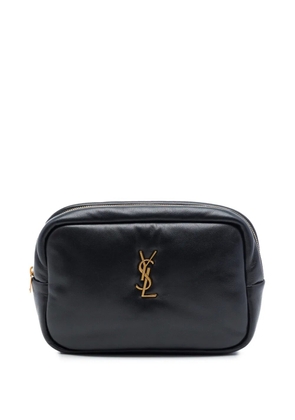 Saint Laurent Pre-Owned 2023 Small Padded Lambskin Monogram Calypso Cosmetic pouch - Black
