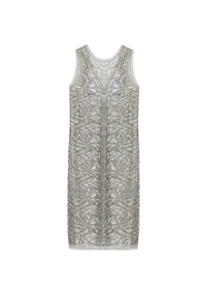 MUNTHE Varika sequin-embellished mesh midi dress - Grey