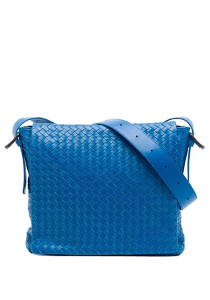 Bottega Veneta Pre-Owned 2012-2026 Nappa Intrecciato Flap crossbody bag - Blue
