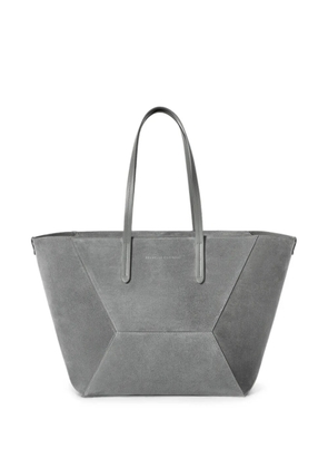 Brunello Cucinelli BC Duo bag in suede with Monili - Grey