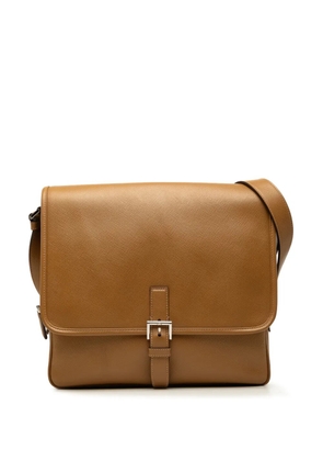 Prada Pre-Owned 2013-2026 Saffiano Buckle Messenger Bag crossbody bag - Brown