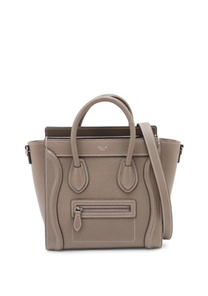 Celine Pre-Owned 2000-2026 Nano Leather Luggage Tote satchel - Brown