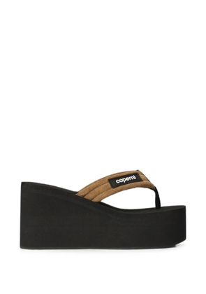 Coperni wedge-heel platform sandals - Brown