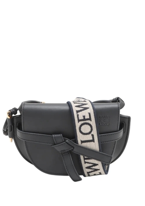 Loewe Pre-Owned 2010-2026 Mini Soft Calf Gate Dual crossbody bag - Black