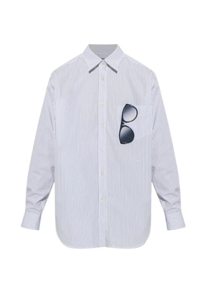 Moschino vertical-stripe shirt - White