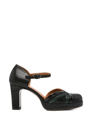 Chie Mihara Ledana snakeskin-effect heeled pumps - Black