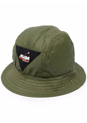 MSGM logo-patch bucket hat - Green