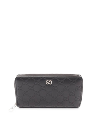 Gucci Pre-Owned 2000s Guccissima zip-around wallet - Black