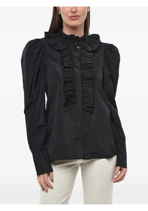 Stella McCartney ruffle-neck blouse - Black