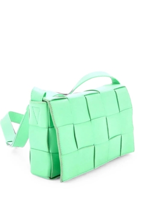 Bottega Veneta Pre-Owned Cassette Maxi Intrecciato Leather crossbody bag - Green