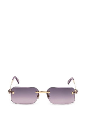 Bvlgari rectangle-frame sunglasses - Gold