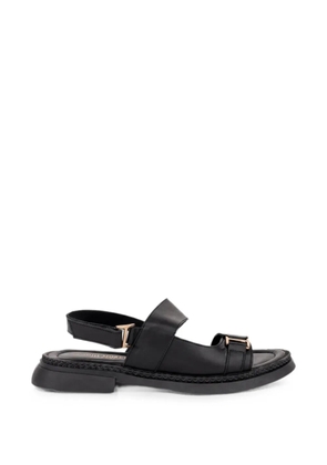 SERGIO MORETTI FIRENZE buckle-detail slingback sandals - Black