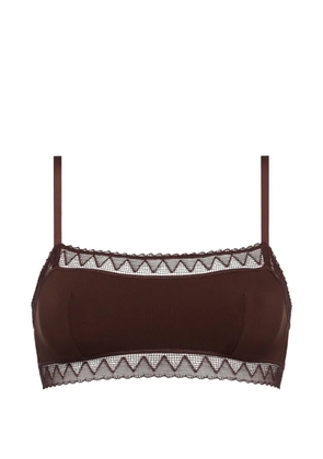 ERES Delicatesse lace-trim bra - Brown