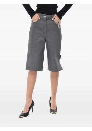 Off-White logo-detail five-pocket shorts - Grey