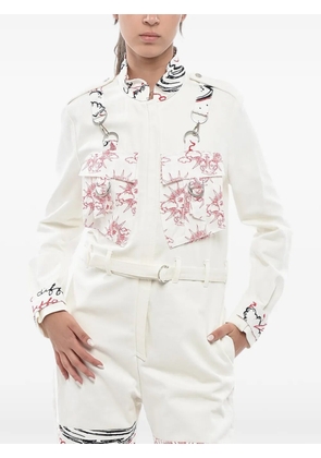 Stella McCartney graphic-print jacket - White