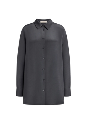 12 STOREEZ mulberry silk shirt - Grey
