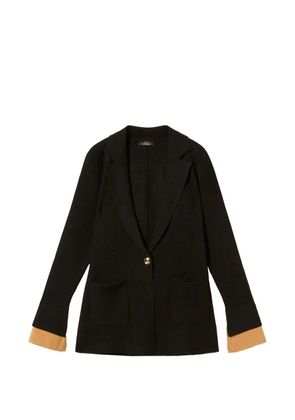 TWINSET knit jacket with contrasting details - Black