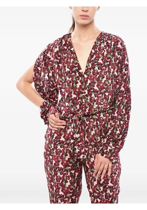 Stella McCartney Blossom floral-print silk jumpsuit - Red