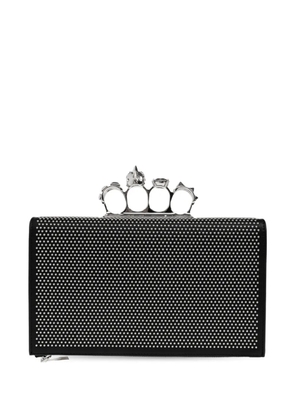Alexander McQueen knuckle studded clutch bag - Black