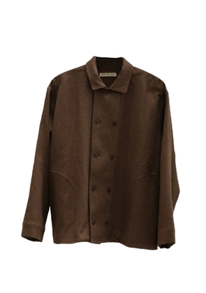 Aviva Jifei Xue Boxy double-breasted shirt jacket - Brown