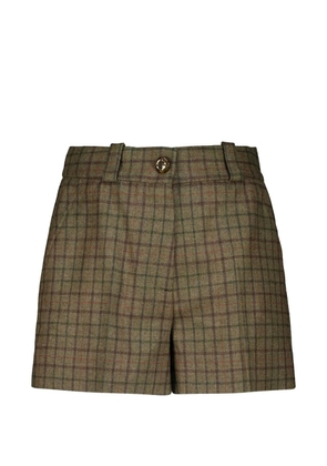 Blazé Milano Teke check-pattern shorts - Green