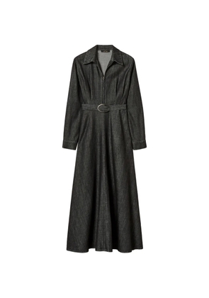 TWINSET long flowing denim dress - Black