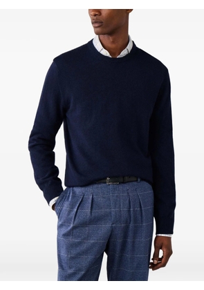 Hackett London patch-detail crew-neck sweater - Blue