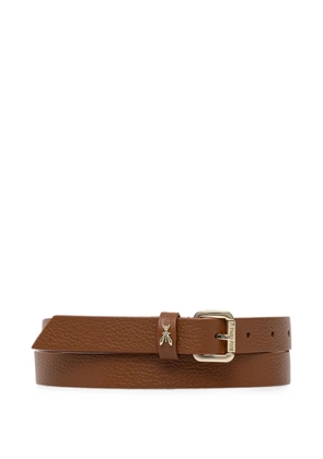 Patrizia Pepe fly-detail buckle belt - Brown