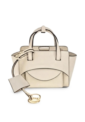 B SIDES mini Flap XS leather shoulder bag - Neutrals