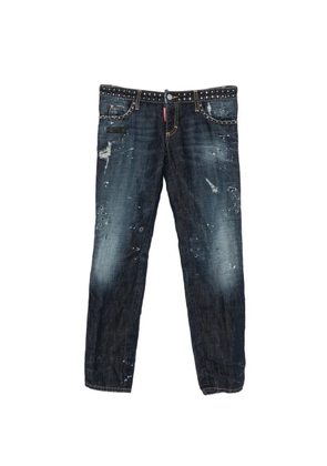 DSQUARED2 2000s stud-embellished distressed-effect jeans - Blue