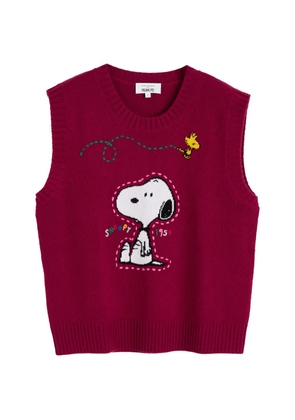 Chinti & Parker Snoopy intarsia-knit vest - Pink