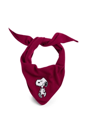 Chinti & Parker Snoopy triangle scarf - Red