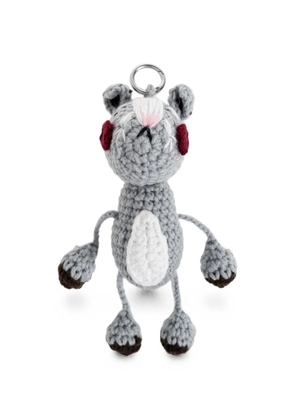 MUNTHE Vamke crochet keychain - Grey