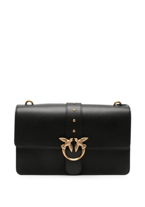 PINKO small Love One Classic leather shoulder bag - Black