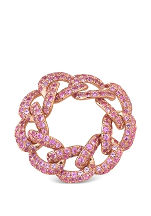 SHAY link-design pink sapphire ring