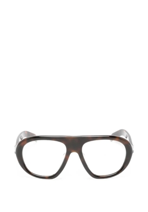 Prada Eyewear tortoiseshell-effect pilot-frame sunglasses - Brown