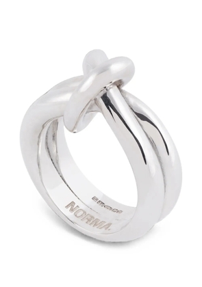NORMA JEWELLERY XL knot-detail ring - Silver