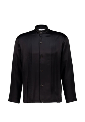 COMMAS pleated silk shirt - Black