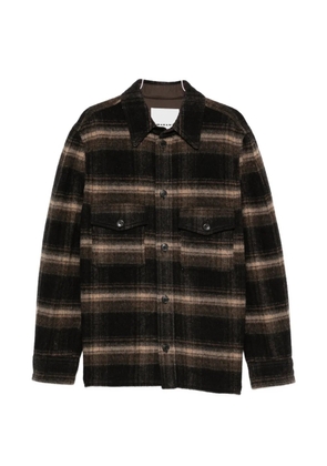 MARANT Kervon check-pattern shirt jacket - Black