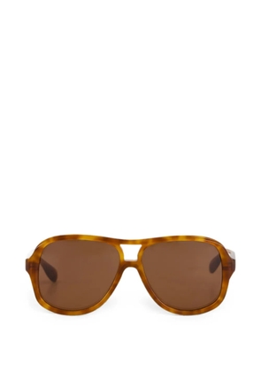 Emmanuelle Khanh Roma pilot-frame sunglasses - Brown